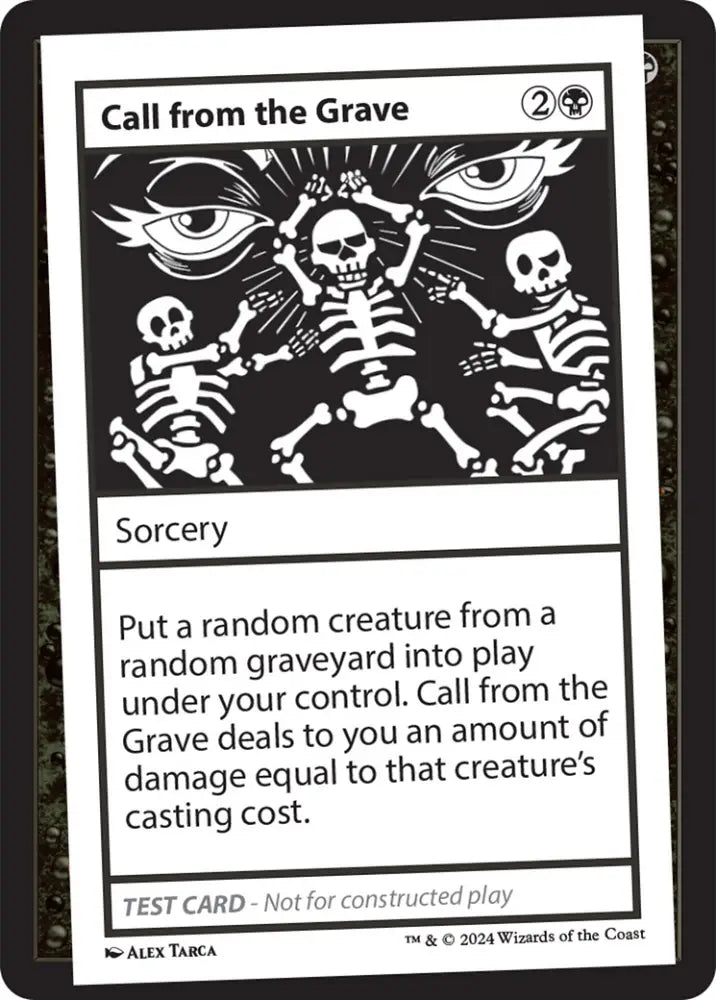 Call from the Grave [Mystery Booster 2 Playtest Cards] - MTG Single