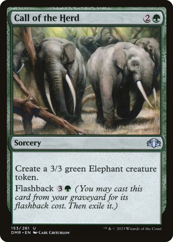 Call of the Herd [Dominaria Remastered] - MTG Single