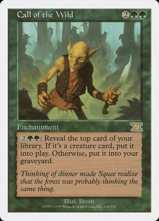 Call of the Wild [Classic Sixth Edition] - MTG Single