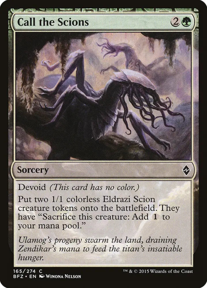 Call the Scions [Battle for Zendikar] - MTG Single