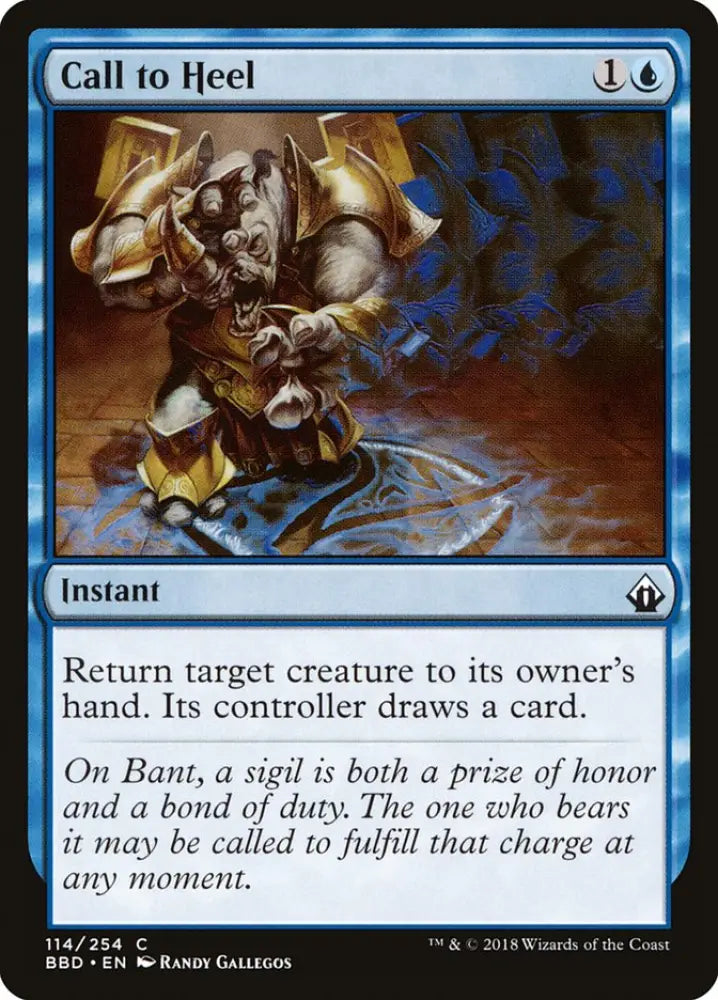 Call to Heel [Battlebond] - MTG Single
