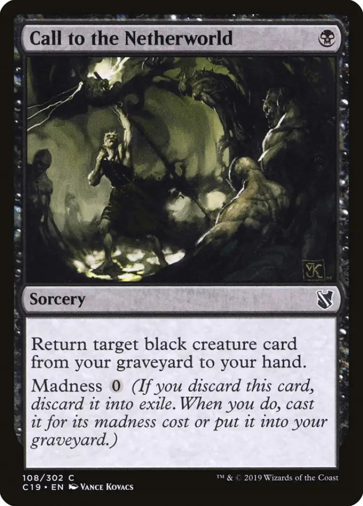 Call to the Netherworld [Commander 2019] - MTG Single