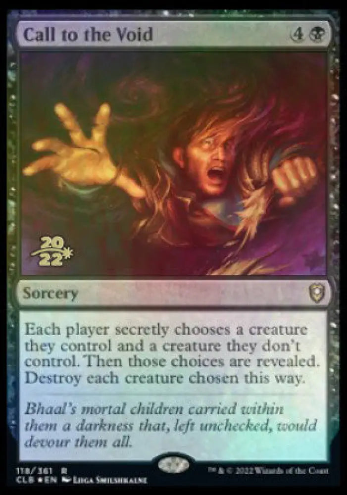 Call to the Void [Commander Legends: Battle for Baldur’s Gate Prerelease Promos] - MTG Single