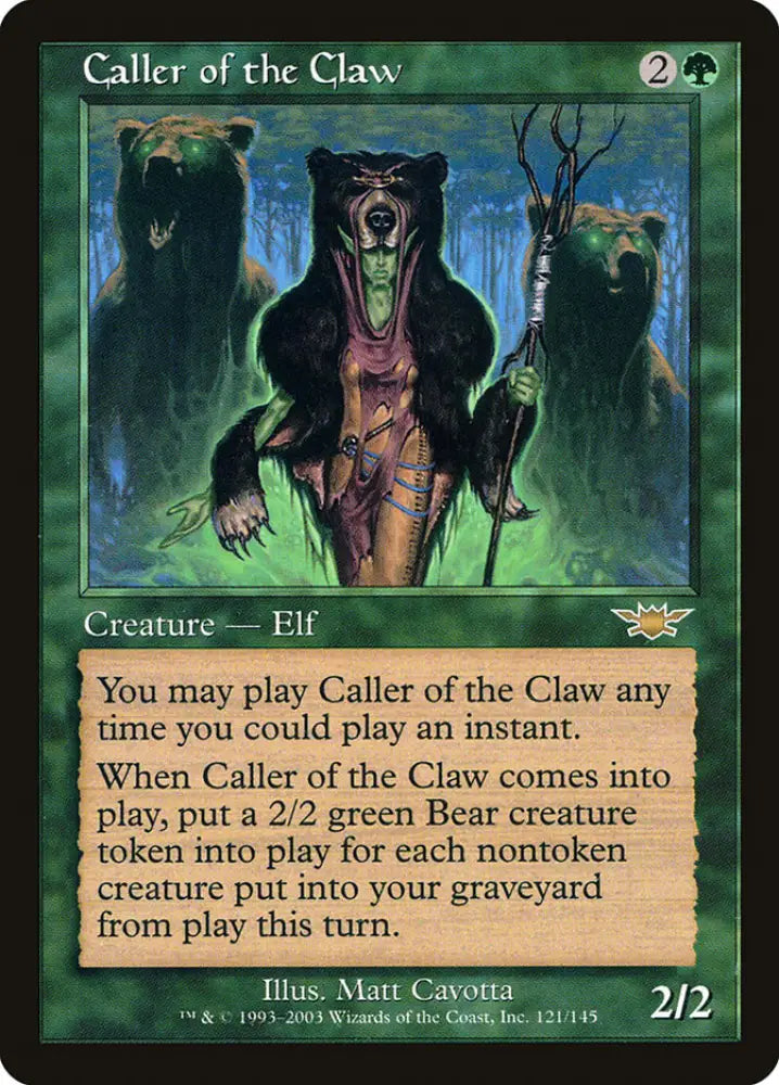Caller of the Claw [Legions] - MTG Single