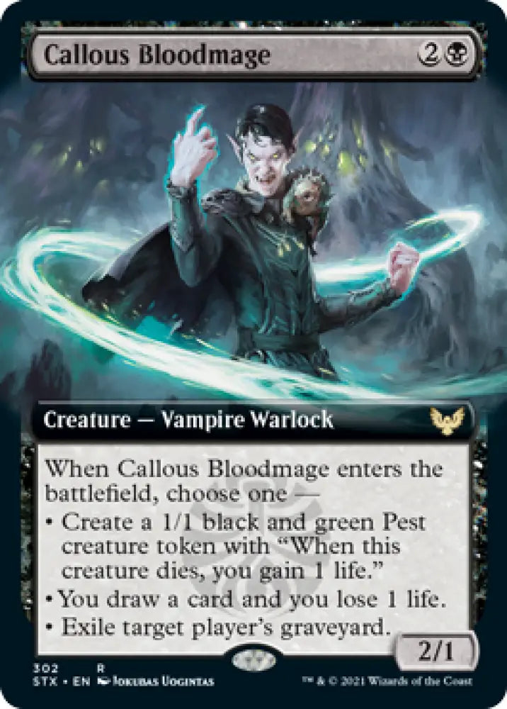 Callous Bloodmage (Extended Art) [Strixhaven: School of Mages] - MTG Single