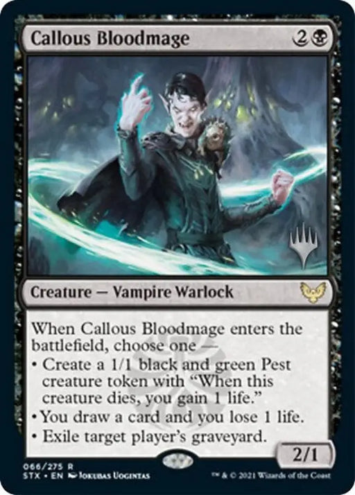 Callous Bloodmage (Promo Pack) [Strixhaven: School of Mages Promos] - MTG Single