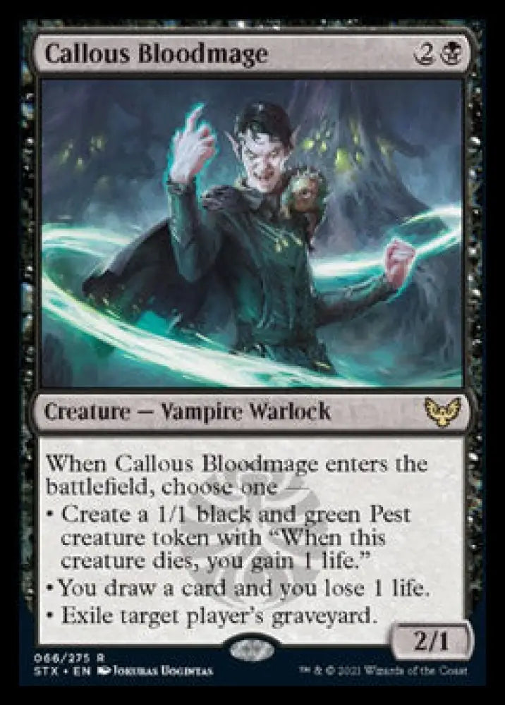 Callous Bloodmage [Strixhaven: School of Mages] - MTG Single