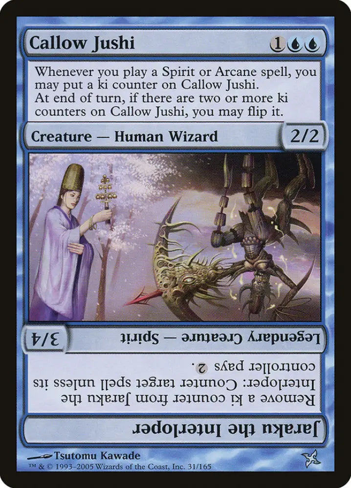 Callow Jushi // Jaraku the Interloper [Betrayers of Kamigawa] - MTG Single