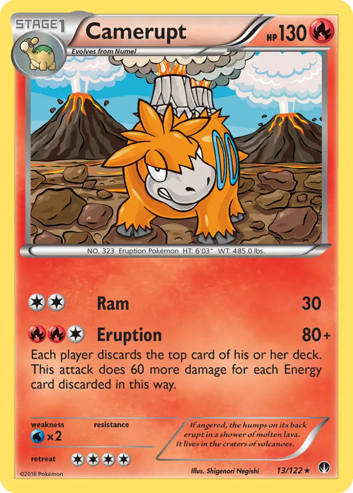 Camerupt (13/122) [XY: BREAKpoint] - Pokemon Single