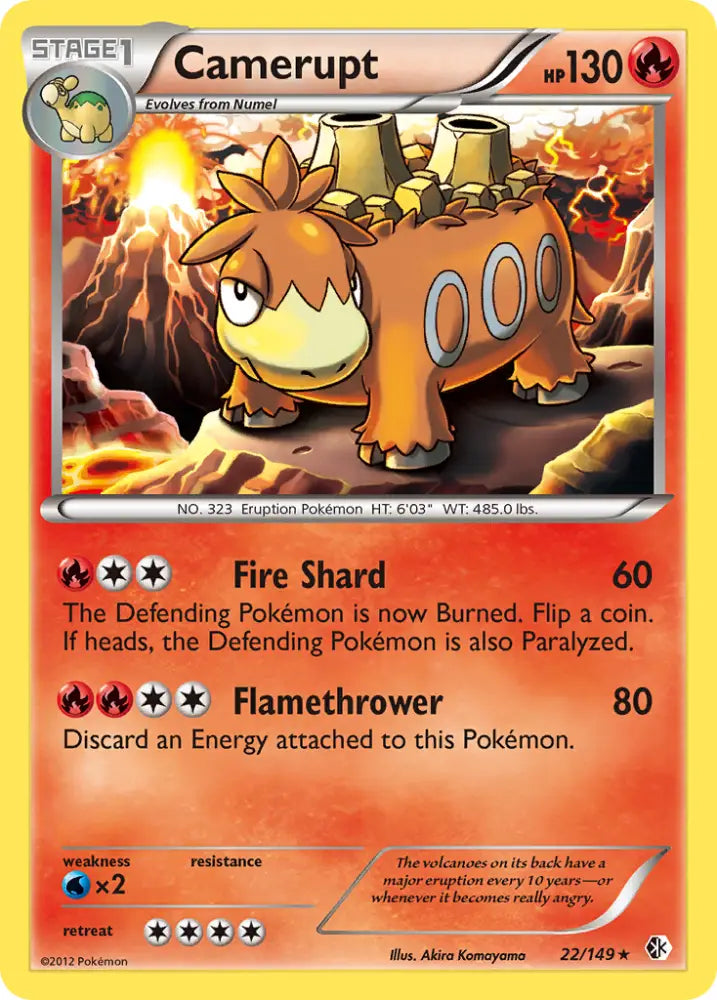 Camerupt (22/149) [Black & White: Boundaries Crossed] - Pokemon Single