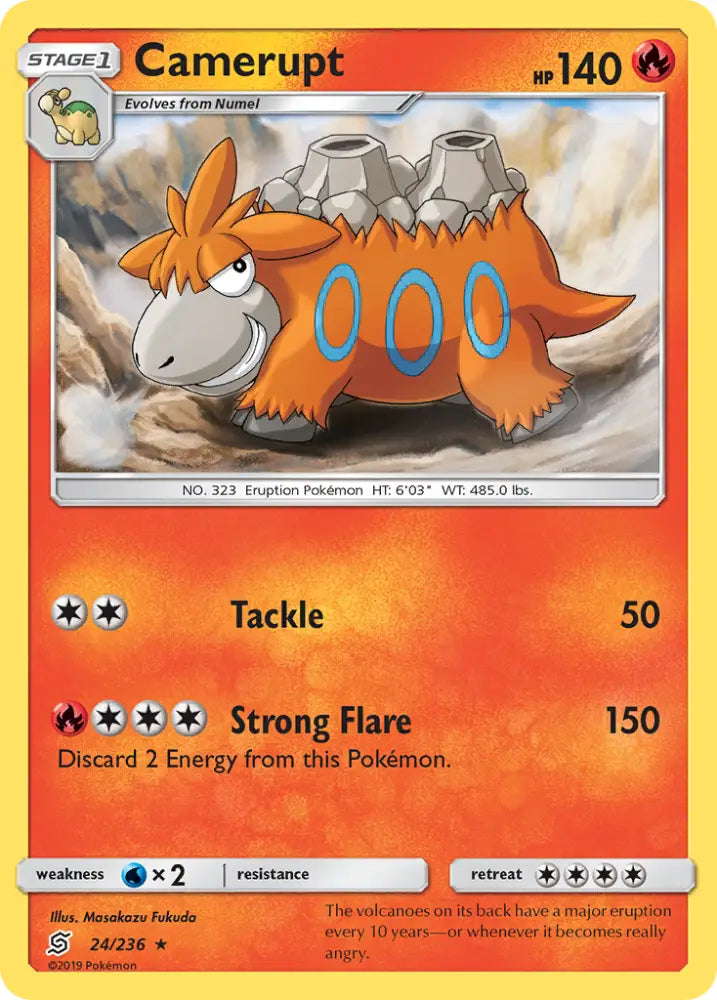 Camerupt (24/236) [Sun & Moon: Unified Minds] - Pokemon Single