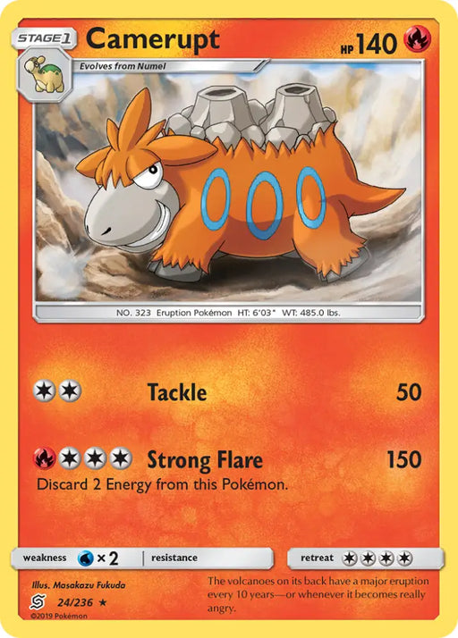 Camerupt (24/236) [Sun & Moon: Unified Minds] - Pokemon Single