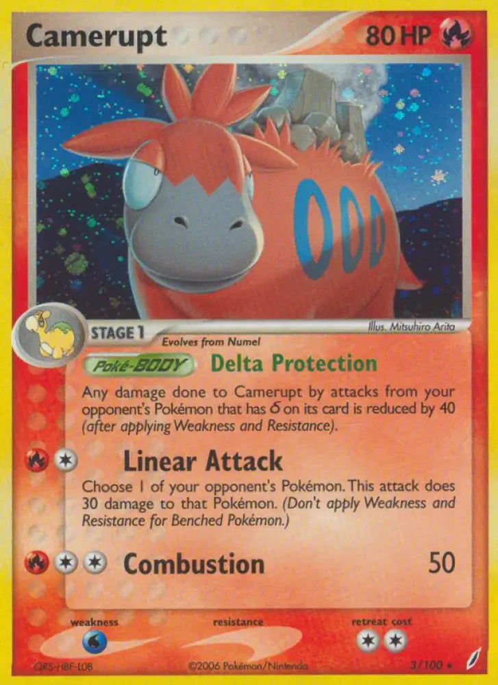 Camerupt (3/100) [EX: Crystal Guardians] - Pokemon Single