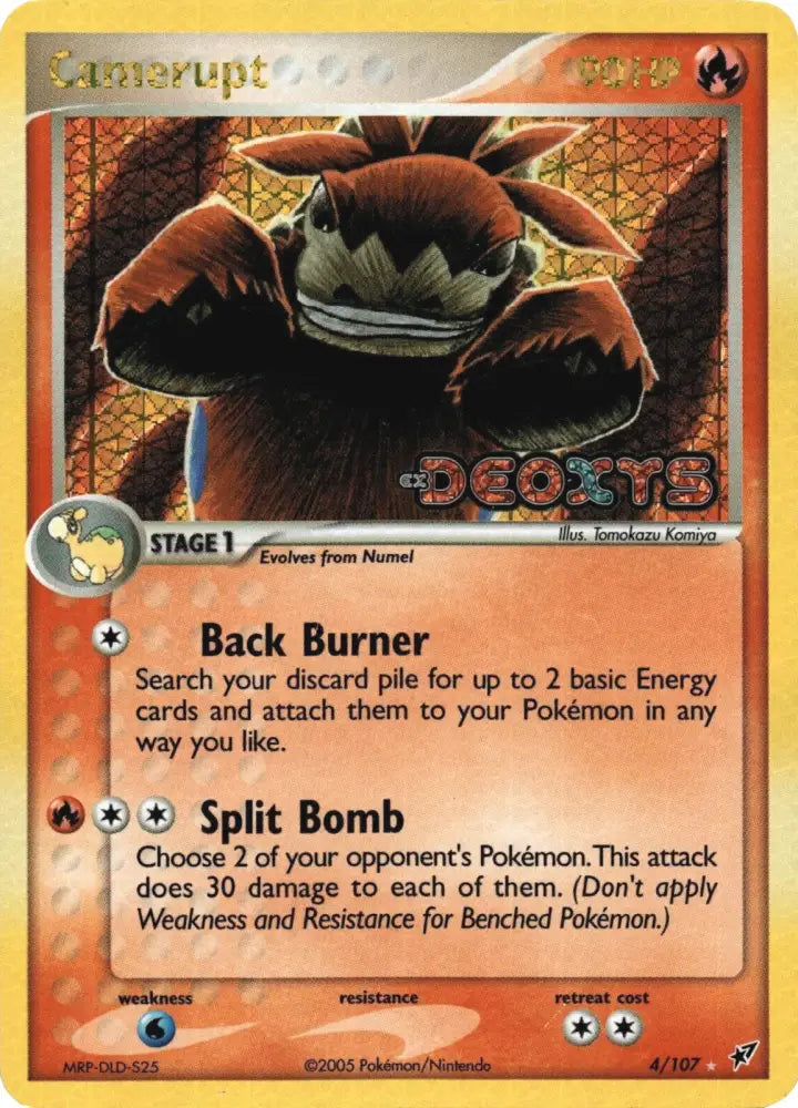 Camerupt (4/107) (Stamped) [EX: Deoxys] - Pokemon Single
