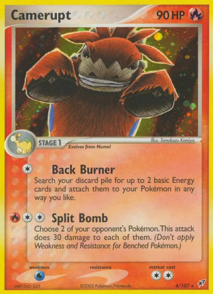 Camerupt (4/107) (Theme Deck Exclusive) [EX: Deoxys] - Pokemon Single
