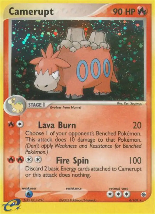 Camerupt (4/109) [EX: Ruby & Sapphire] - Pokemon Single