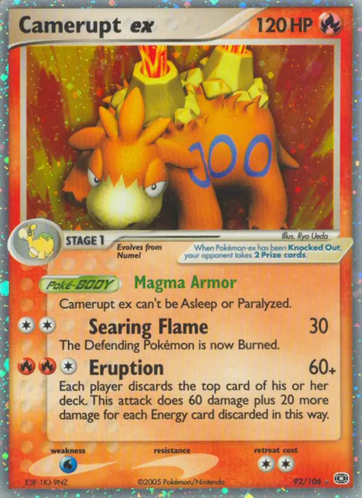 Camerupt ex (92/106) [EX: Emerald] - Pokemon Single
