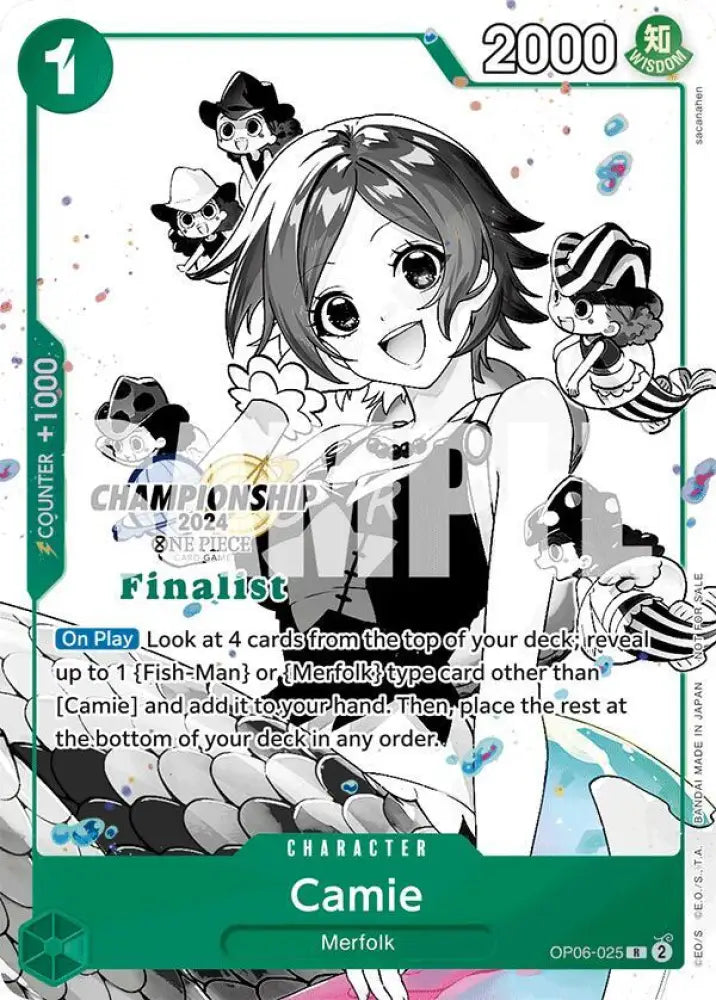 Camie (Championship 2024 Finalist Card Set Vol. 2) (OP06-025) [One Piece Promotion Cards]