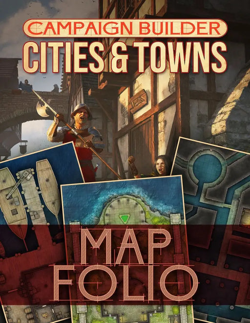 Campaign Builder: Cities and Towns Map Folio - Role Playing Game