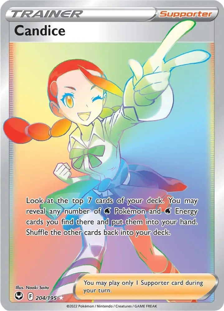 Candice (204/195) [Sword & Shield: Silver Tempest] - Pokemon Single
