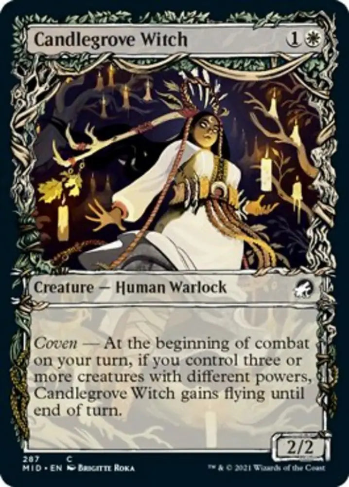 Candlegrove Witch (Showcase Equinox) [Innistrad: Midnight Hunt] - MTG Single