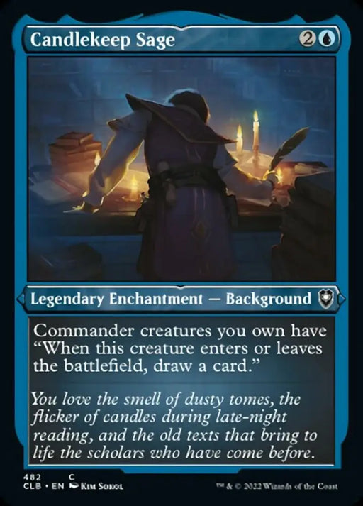 Candlekeep Sage (Foil Etched) [Commander Legends: Battle for Baldur’s Gate] - MTG Single