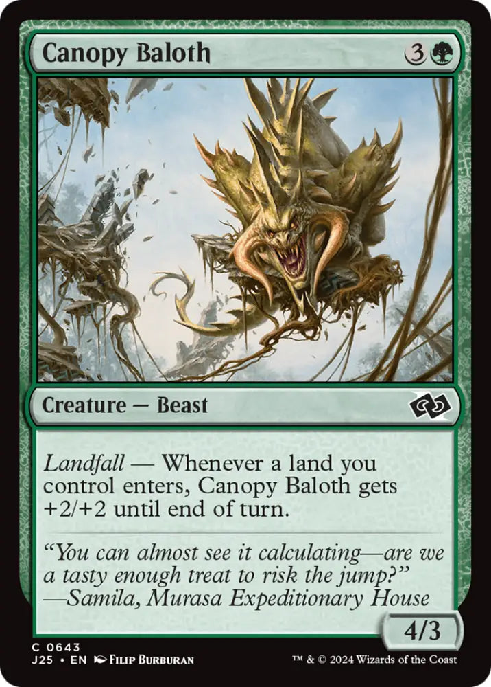 Canopy Baloth [Foundations Jumpstart] - MTG Single