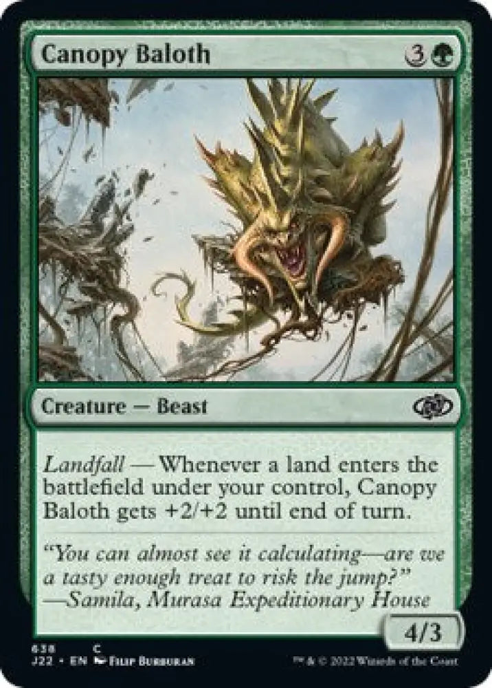 Canopy Baloth [Jumpstart 2022] - MTG Single