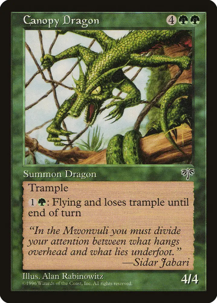 Canopy Dragon [Mirage] - MTG Single