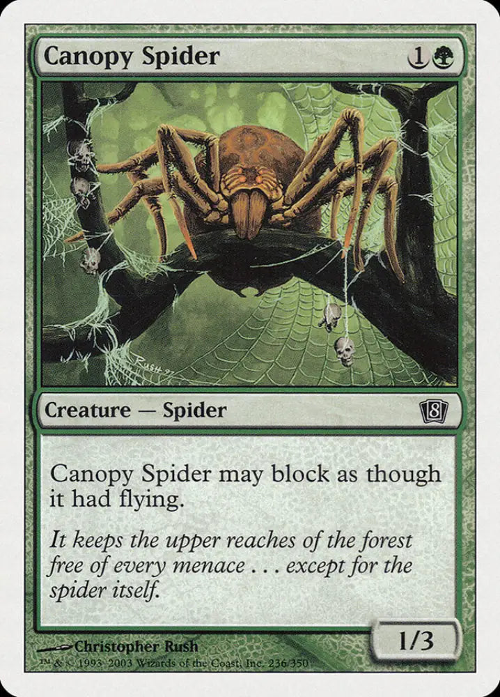 Canopy Spider [Eighth Edition] - MTG Single