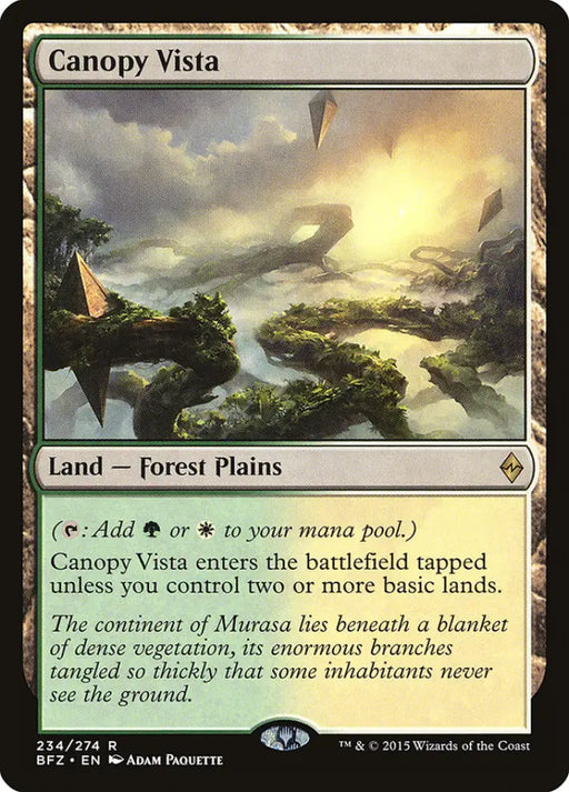 Canopy Vista [Battle for Zendikar] - MTG Single