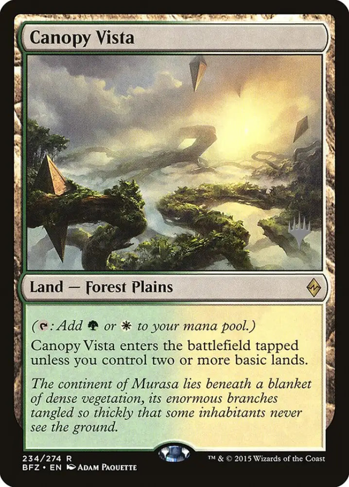 Canopy Vista [Battle for Zendikar Promos] - MTG Single