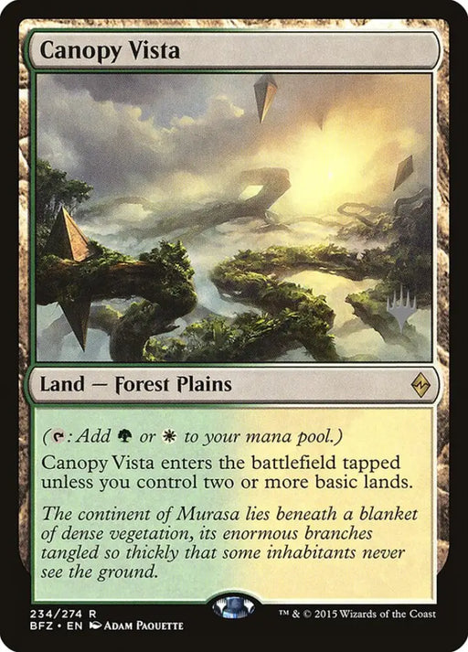 Canopy Vista [Battle for Zendikar Promos] - MTG Single