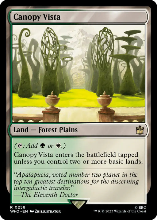 Canopy Vista [Doctor Who] - MTG Single