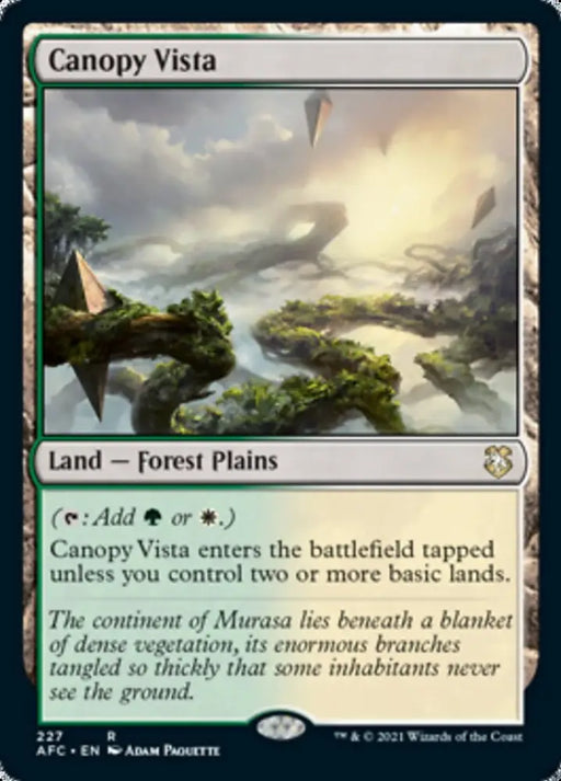 Canopy Vista [Dungeons & Dragons: Adventures in the Forgotten Realms Commander] - MTG Single