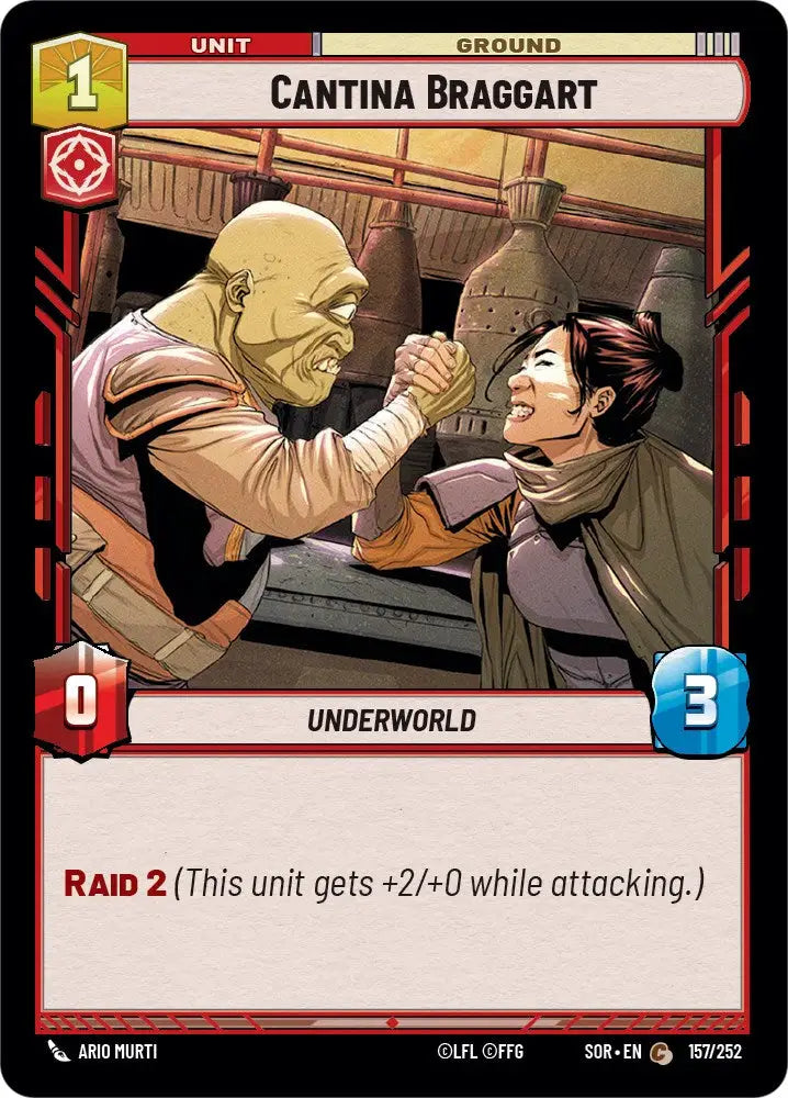 Cantina Braggart (157/252) [Spark of Rebellion] - Star Wars: Unlimited Single