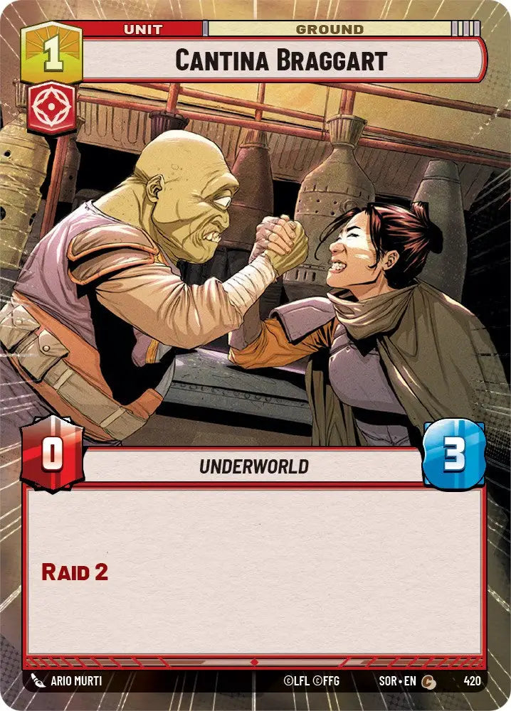 Cantina Braggart (Hyperspace) (420) [Spark of Rebellion] - Star Wars: Unlimited Single