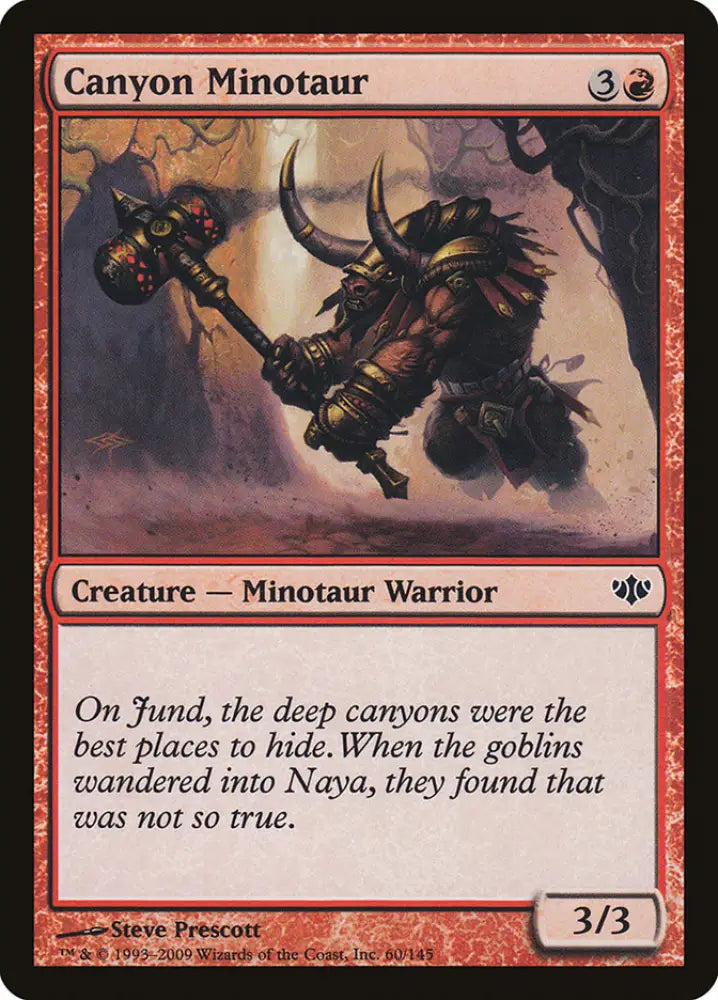 Canyon Minotaur [Conflux] - MTG Single