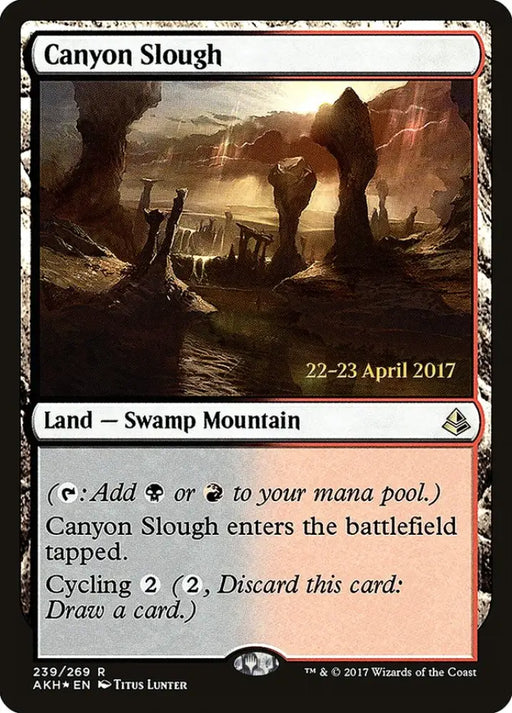 Canyon Slough [Amonkhet Prerelease Promos] - MTG Single