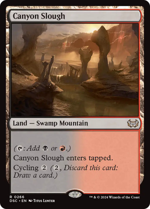 Canyon Slough [Duskmourn: House of Horror Commander] - MTG Single