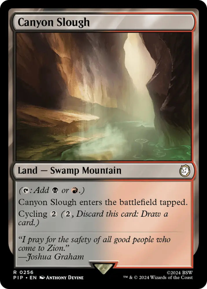 Canyon Slough [Fallout] - MTG Single