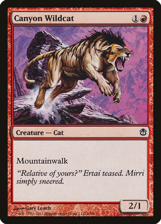 Canyon Wildcat [Duel Decks: Ajani vs. Nicol Bolas] - MTG Single