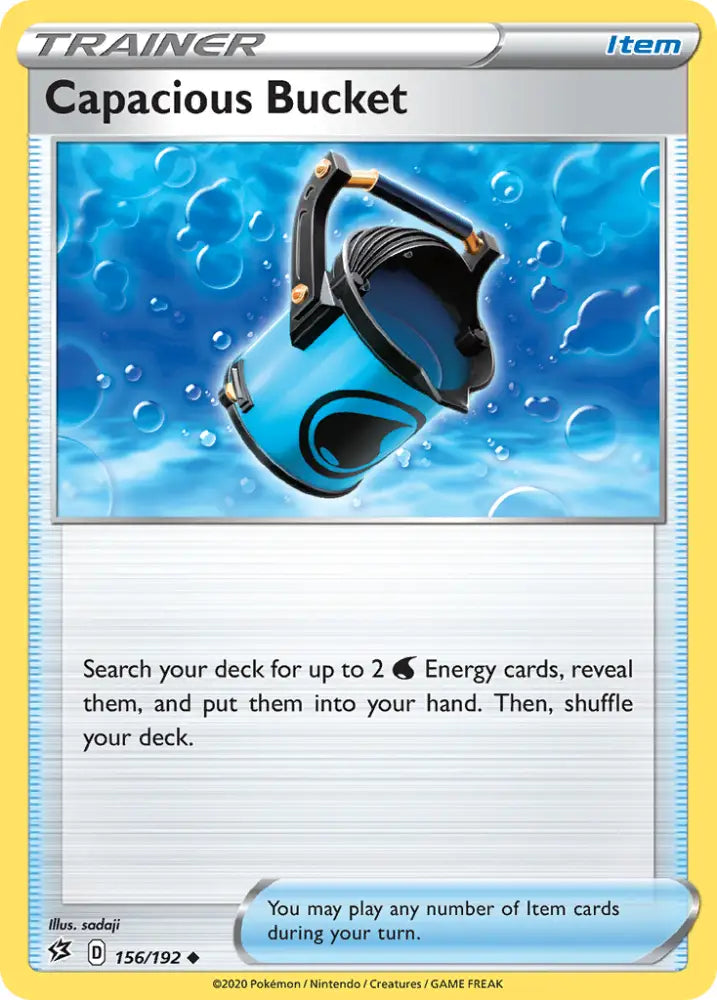 Capacious Bucket (156/192) [Sword & Shield: Rebel Clash] - Pokemon Single