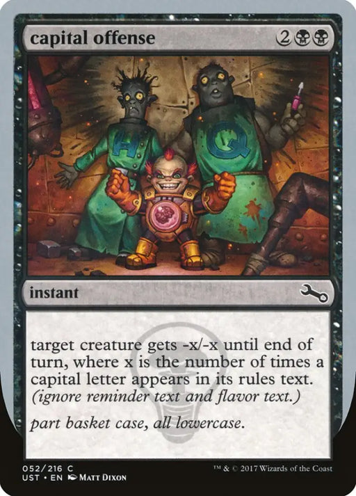 capital offense [Unstable] - MTG Single