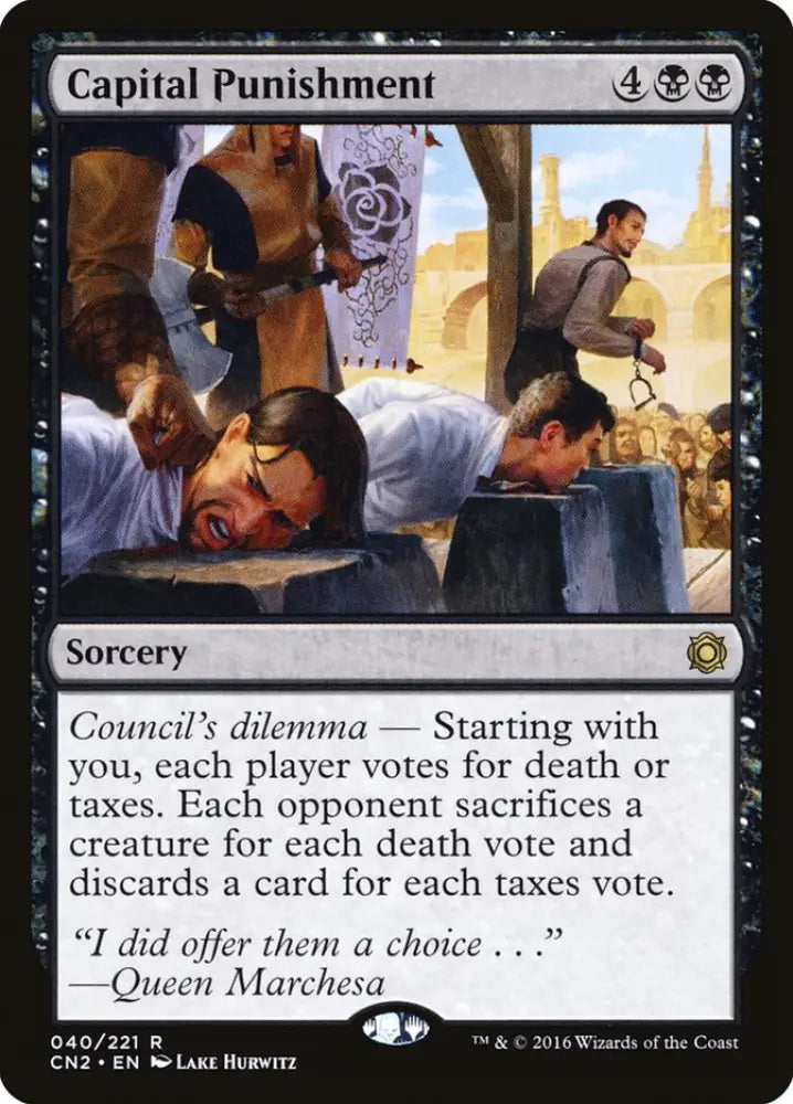 Capital Punishment [Conspiracy: Take the Crown] - MTG Single