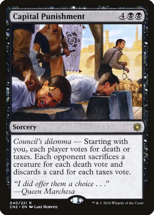 Capital Punishment [Conspiracy: Take the Crown] - MTG Single