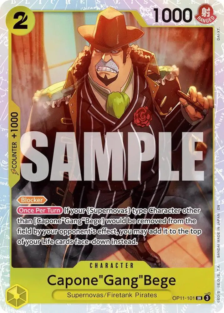 Capone"Gang"Bege (101) (OP11-101) [A Fist of Divine Speed]