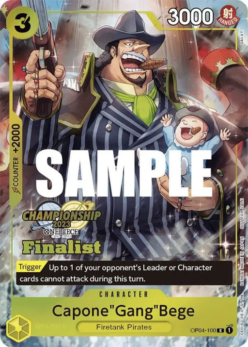 Capone"Gang"Bege (CS 2023 Top Players Pack) [Finalist] (OP04-100) [One Piece Promotion Cards]