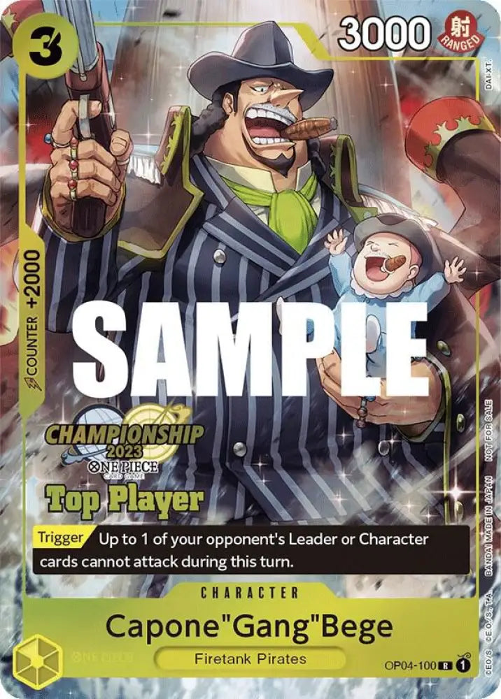 Capone"Gang"Bege (CS 2023 Top Players Pack) (OP04-100) [One Piece Promotion Cards]