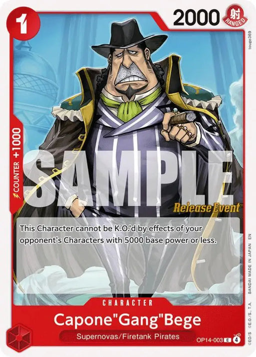 Capone"Gang"Bege (OP14-003) [The Azure Sea's Seven Release Event Cards]